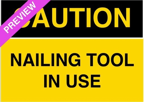 Nailing Tool Danger Sign | Free Download