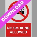 No Smoking Allowed Red Sign Free Download
