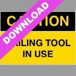 Nailing Tool Danger Sign | Free Download