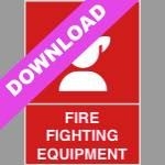 Fire Fighting Equipment Red Sign Free Download
