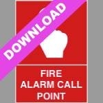 Fire Alarm Call Point Red Sign Free Download