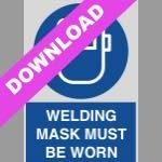 Welding Mask Must Be Worn Blue Sign Free Download