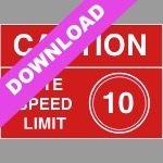 10Mph Speed Limit Sign Free Download | Free Resource