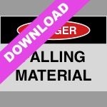 Falling Material Sign | Downloadable File