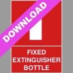 Fixed Extinguisher Bottle Red Sign Free Download