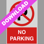 No Parking Red Sign Free Download