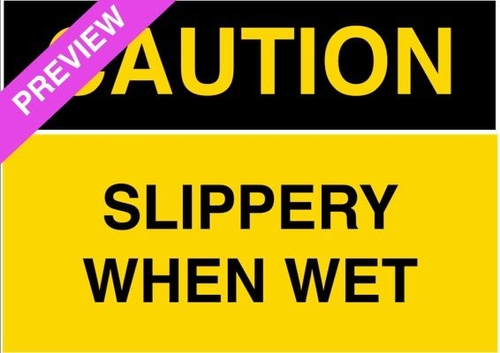 Slippery When Wet Sign | Free Download