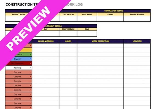 Construction Daily Or Weekly Inspection Template