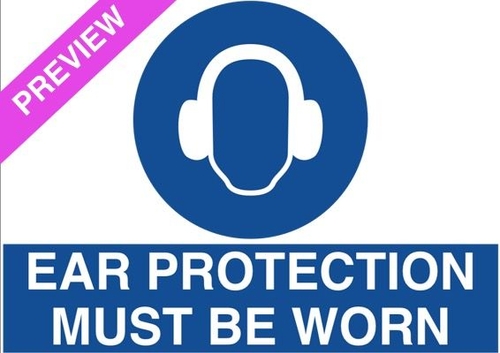 Ear Protection Must Be Worn Sign | Free SME Tool