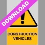 Construction Vehicles Yellow Sign Free Download