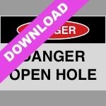 Danger Open Hole Sign | Free Download