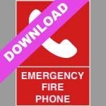 Emergency Fire Phone Red Sign Free Download