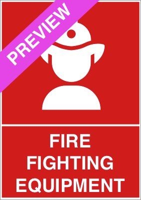 Fire Fighting Equipment Red Sign Free Download