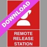 Remote Release Station Red Sign Free Download
