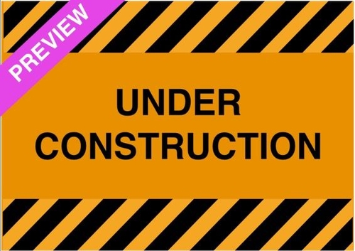 Under Construction Sign | Downloadable PDF File